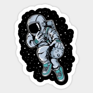 astronaut basketball Sticker